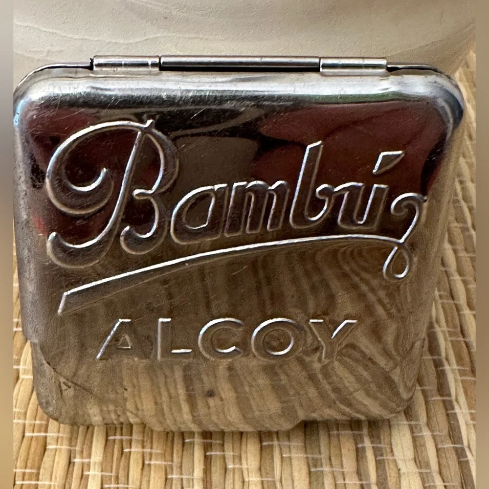 Bambu Alcoy Rolling Papers Case Made In Spain Aluminum Vintage